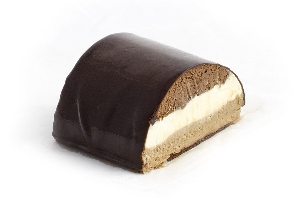 Tronco tres mousses de chocolate